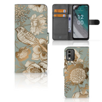 Hoesje voor Nokia C32 Vintage Bird Flowers