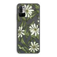 Wit bloemenpatroon: Xiaomi Redmi Note 10 5G Transparant Hoesje