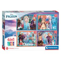 Clementoni Puzzels Frozen, 4in1 - thumbnail