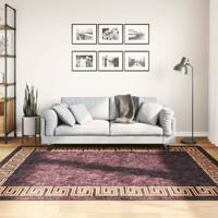 VidaXL Vloerkleed wasbaar anti-slip 160x230 cm zwart en goudkleurig