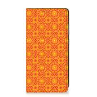 Samsung Galaxy A52 Hoesje met Magneet Batik Oranje - thumbnail