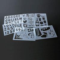 Sjablonen - set van 5 stuks - horeca