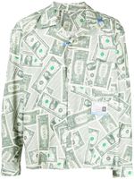 Maison MIHARA YASUHIRO chemise Dollar Bill à manches longues - Tons neutres - thumbnail