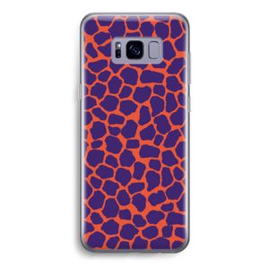 Purple Giraffe: Samsung Galaxy S8 Transparant Hoesje