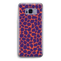 Purple Giraffe: Samsung Galaxy S8 Transparant Hoesje