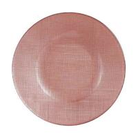 Eetbord Vivalto 323921P-3 323921P-3 Roze Glas 21 x 2 x 21 cm (6 Stuks)