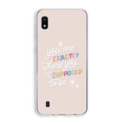 Right Place: Samsung Galaxy A10 Transparant Hoesje
