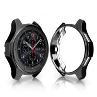 TPU geplateerd schokbestendig geval voor Samsung Gear S3 Frontier SmartWatch 42mm (zwart)