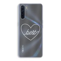 Best heart pastel: Oppo A91 Transparant Hoesje