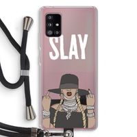 Slay All Day: Samsung Galaxy A51 5G Transparant Hoesje met koord