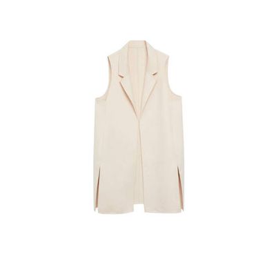 Violeta by Mango wollen gilet lichtbeige