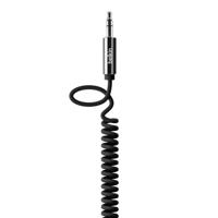 Belkin AV10126cw06-BLK Jackplug Audio Aansluitkabel [1x Jackplug male 3,5 mm - 1x Jackplug male 3,5 mm] 1.80 m Zwart Spiraalkabel