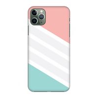 Strepen pastel: Volledig geprint iPhone 11 Pro Max Hoesje