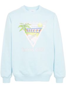 Casablanca sweat Tennis Club Icon - Bleu