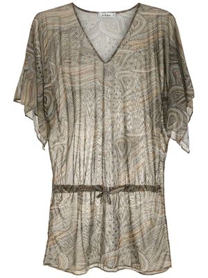 Amir Slama robe de plage imprimée - Multicolore
