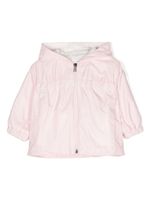 Moncler Enfant veste à détails froncés - Rose