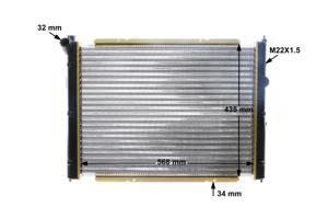 Radiateur MAHLE, u.a. für VW