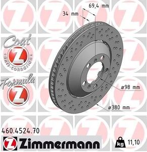 Remschijf FORMULA Z REMSCHIJF 460452470