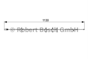 Waarschuwingscontact, remvoering-/blokslijtage achter AP811