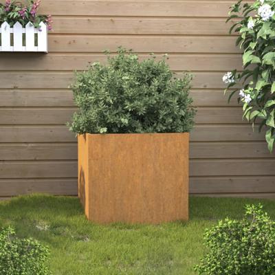 VidaXL Plantenbak 42x40x39 cm cortenstaal