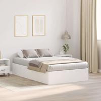 Bedframe met opslag Wit 190 x 120 x 31.5 cm Bewerkt hout