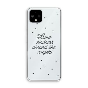 Confetti: Pixel 4 Transparant Hoesje