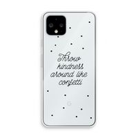 Confetti: Pixel 4 Transparant Hoesje
