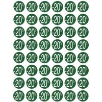 Agipa Kortinglabel -20%, groen, pak van 192 stuks, verwijderbaar