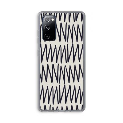 Marrakech Zigzag: Samsung Galaxy S20 FE / S20 FE 5G Transparant Hoesje