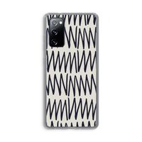 Marrakech Zigzag: Samsung Galaxy S20 FE / S20 FE 5G Transparant Hoesje