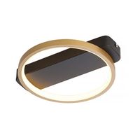 Freelight Plafondlamp Cintura Ø 26 cm zwart goud - thumbnail