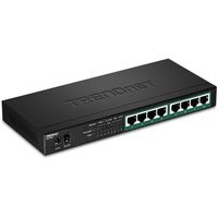 Trendnet TPE-TG84 netwerk-switch Unmanaged Gigabit Ethernet (10/100/1000) Power over Ethernet (PoE) Zwart - thumbnail