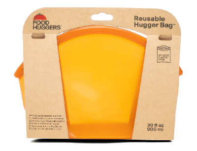 Food Huggers Herbruikbare bewaarzak - 900ml - amber
