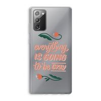 Optimistic flower girl: Samsung Galaxy Note 20 / Note 20 5G Transparant Hoesje