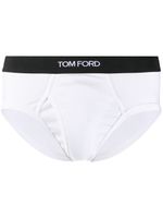 TOM FORD slip à taille à logo - Blanc - thumbnail