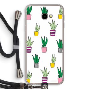 Sanseveria: Samsung Galaxy J4 Plus Transparant Hoesje met koord