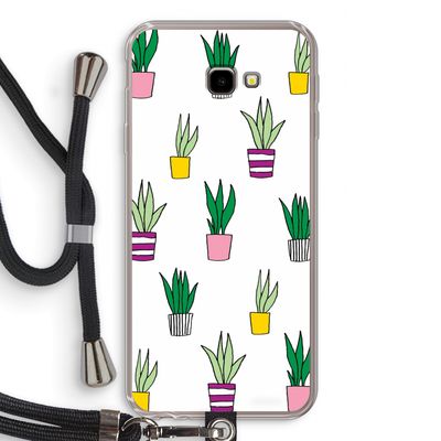 Sanseveria: Samsung Galaxy J4 Plus Transparant Hoesje met koord