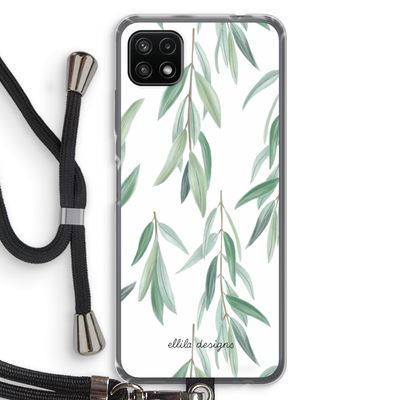 Branch up your life: Samsung Galaxy A22 5G Transparant Hoesje met koord