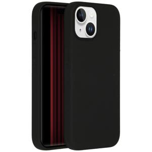 Accezz Liquid Silicone Backcover met MagSafe iPhone 15 Telefoonhoesje Zwart