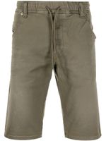 Diesel short en jean à taille à lien de resserrage - Vert