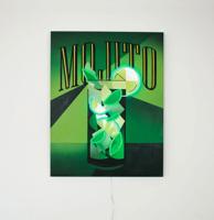 Muurschilderij (LED Neon) - Mojito Muurschilderij (LED Neon) - Mojito