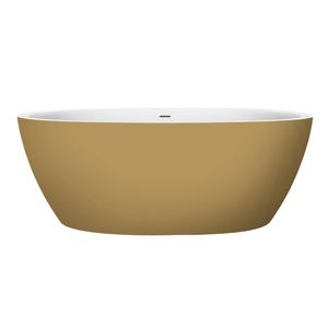 Xenz Sio vrijstaand bad solid surface 180x90x65cm goud/wit