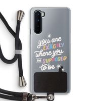 Right Place: OnePlus Nord Transparant Hoesje met koord