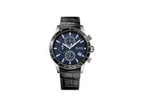 Boss &apos;Rafale&apos; chronograaf horloge met leren band, 44 mm