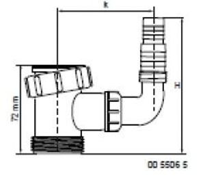 Wiesbaden Mcalpine 5506 t-stuk tbv was-& afwas. + haakse slangtule