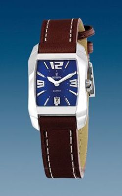 Horlogeband Festina F16137-2 Leder Bruin 16mm