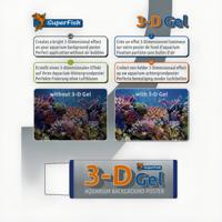 Superfish 3D Poster Gel - Luchtbelvrije Aquariumachtergrond met 3-D Effect, Geschikt voor Alle Aquaria