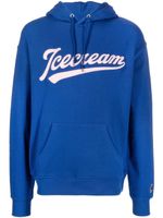 ICECREAM hoodie à logo brodé - Bleu