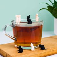 Katten glasmarkeerders (set van 6)