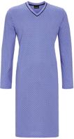 Blauw katoenen heren nachthemd van Ringella